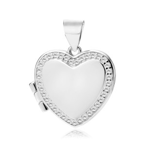 Pandantiv argint inima care se deschide cu cristale DiAmanti Z1771CR_W-DIA (Argint 925‰ 3,2 g.)